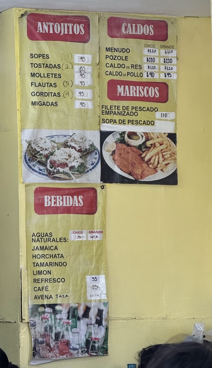 Fonda Ivonne Menu - Image 1